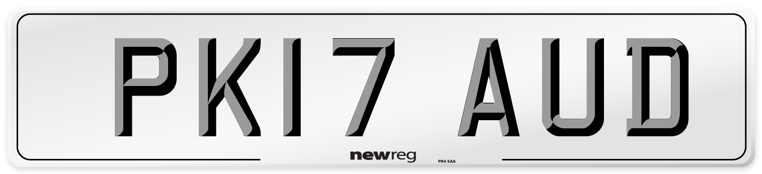 PK17 AUD Number Plate from New Reg